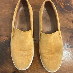 Frye Tan Suede Slip-On Shoes